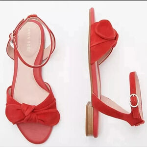 Taryn Rose Bow Ankle Strap Sandals Vivan